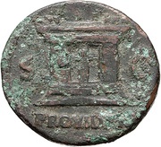 As - Vespasian PROVIDENT S C, Rome, 73 reverse image