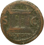 As - Vespasian PROVIDENT S C, Rome, 73 reverse image