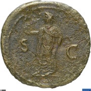 As - Vespasian S C; Spes, Rome, 73 reverse image