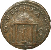As - Vespasian VESTA S C, Rome, 73 reverse image