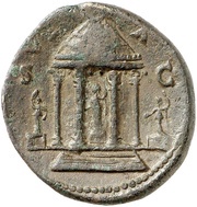 As - Vespasian VESTA S C, Rome, 73 reverse image