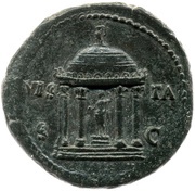 As - Vespasian VESTA S C, Rome, 73 reverse image
