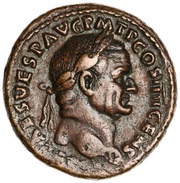 As - Vespasian VICTORIA NAVALIS S C; Victory obverse image