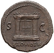 As - Titus PROVIDEN S C, Rome, 73 reverse image