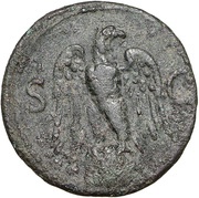 As - Domitian S C, Rome, 73 reverse image