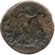 As - Domitian VICTORIA NAVALIS S C; Victory, Rome, 73-74 reverse image