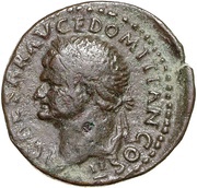 As - Domitian FELICITAS PVBLICA S C; Felicitas obverse image