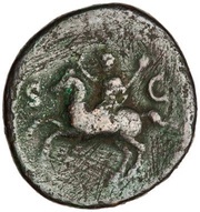 As - Domitian S C, Rome, 73-74 reverse image