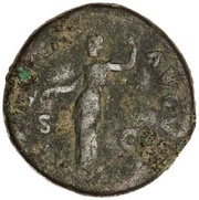 As - Vespasian AEQVITAS AVGVST S C; Aequitas, Rome, 74 reverse image