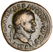 As - Vespasian S C; Spes obverse image