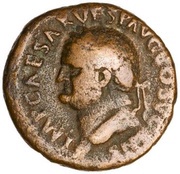 As - Vespasian S C; Spes obverse image