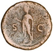 As - Vespasian S C; Spes, Rome, 74 reverse image