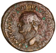 As - Vespasian VICTORIA AVGVST S C; Victory obverse image