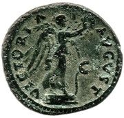 As - Vespasian VICTORIA AVGVST S C; Victory, Rome, 74 reverse image