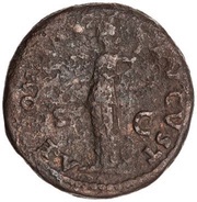 As - Titus AEQVITAS AVGVST S C; Aequitas, Rome, 74 reverse image