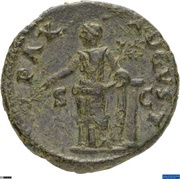 As - Titus PAX AVGVST S C; Pax, Rome, 74 reverse image
