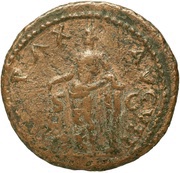 As - Titus PAX AVGVST S C; Pax, Rome, 74 reverse image