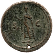 As - Titus S C; Spes, Rome, 74 reverse image