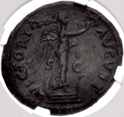 As - Titus VICTORIA AVGVST S C; Victory, Rome, 74 reverse image
