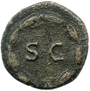 As - Domitian S C, Rome, 74 reverse image