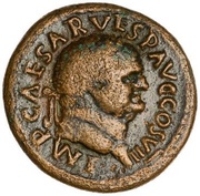 As - Vespasian S C; Spes obverse image