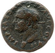 As - Vespasian VICTORIA AVGVST S C; Victory obverse image
