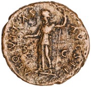 As - Titus AEQVITAS AVGVST S C; Aequitas, Rome, 76 reverse image