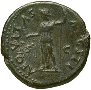 As - Titus AEQVITAS AVGVSTI S C; Aequitas, Rome, 76 reverse image