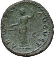 As - Domitian AEQVITAS AVGVST S C; Aequitas, Rome, 76-77 reverse image