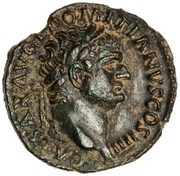 As - Domitian PRINCIP IVVENT S C obverse image
