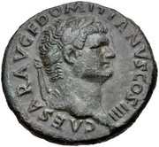 As - Domitian S C; Spes obverse image