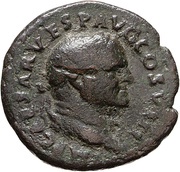 As - Vespasian S C; Spes obverse image