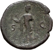 As - Vespasian S C; Spes, Rome, 77-78 reverse image