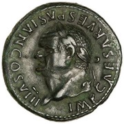 As - Vespasian S C; Spes obverse image