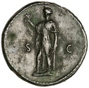 As - Vespasian S C; Spes, Rome, 77-78 reverse image