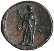 As - Titus S C; Spes, Rome, 77-78 reverse image