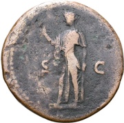 As - Titus S C; Spes, Rome, 77-78 reverse image