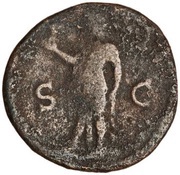 As - Domitian S C; Spes, Rome, 77-78 reverse image