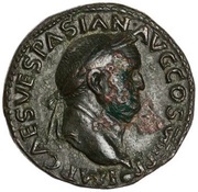 As - Vespasian PROVIDENT S C obverse image
