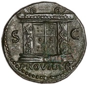 As - Vespasian PROVIDENT S C, Rome, 77-78 reverse image