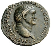 As - Vespasian PROVIDENT S C obverse image