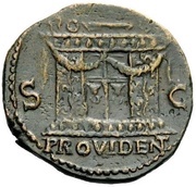 As - Vespasian PROVIDENT S C, Rome, 77-78 reverse image