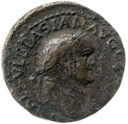 As - Vespasian VICTORIA NAVALIS S C; Victory obverse image
