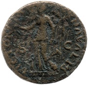 As - Vespasian VICTORIA NAVALIS S C; Victory, Rome, 77-78 reverse image