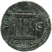 As - Titus PROVIDENT S C, Rome, 77-78 reverse image