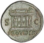 As - Titus PROVIDENT S C, Rome, 77-78 reverse image