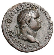 As - Titus VICTORIA AVGVSTI S C; Victory obverse image