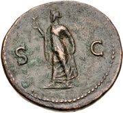 As - Domitian S C; Spes, Rome, 77-78 reverse image