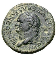 As - Vespasian S C; Spes obverse image
