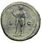 As - Vespasian S C; Spes, Rome, 79 reverse image